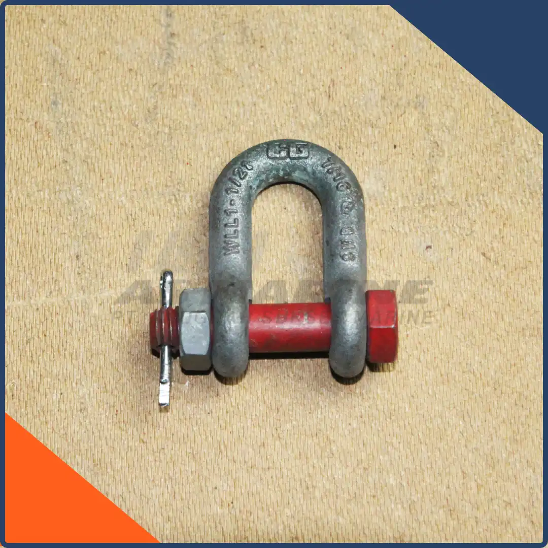 Crosby USA Dee Shackle / Segel D G2150 Bolt & Nut 7/16 Inch 1.5 Ton